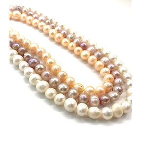 Baroque Pearl Necklace Vintage Freshwater Pearl Choker with Screw Buckle