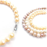 Baroque Pearl Necklace Vintage Freshwater Pearl Choker with Screw Buckle