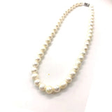 Baroque Pearl Necklace Vintage Freshwater Pearl Choker with Screw Buckle