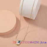 Baroque Pearl Necklace Pendants Gemstone for Women 925 Silver