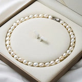 Baroque Pearl Necklace, 9-10mm Freshwater Cultured Pearl Strand Necklace
