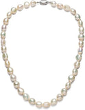 Baroque Pearl Necklace, 9-10mm Freshwater Cultured Pearl Strand Necklace