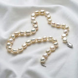 Baroque Pearl Necklace, 9-10mm Freshwater Cultured Pearl Strand Necklace