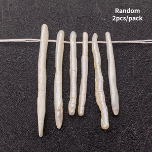 Baroque Pearl Toothpick Beads Freshwater Pearl Stick Shape Bead