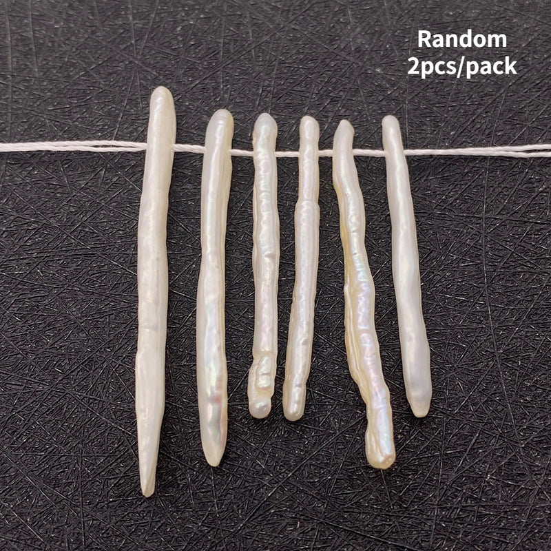 Baroque Pearl Toothpick Beads Freshwater Pearl Stick Shape Bead