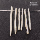 Baroque Pearl Toothpick Beads Freshwater Pearl Stick Shape Bead