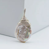 Baroque Freshwater Pearl Silver Pendant Necklace