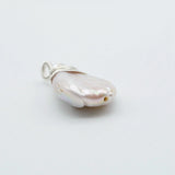 Baroque Freshwater Pearl Silver Pendant Necklace