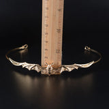 Baroque Punk Metal Bat Bridal Tiara Crown Wedding Headpiece