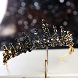 Baroque Retro Bridal Crystal Tiara Crown Pageant Prom Rhinestone Veil