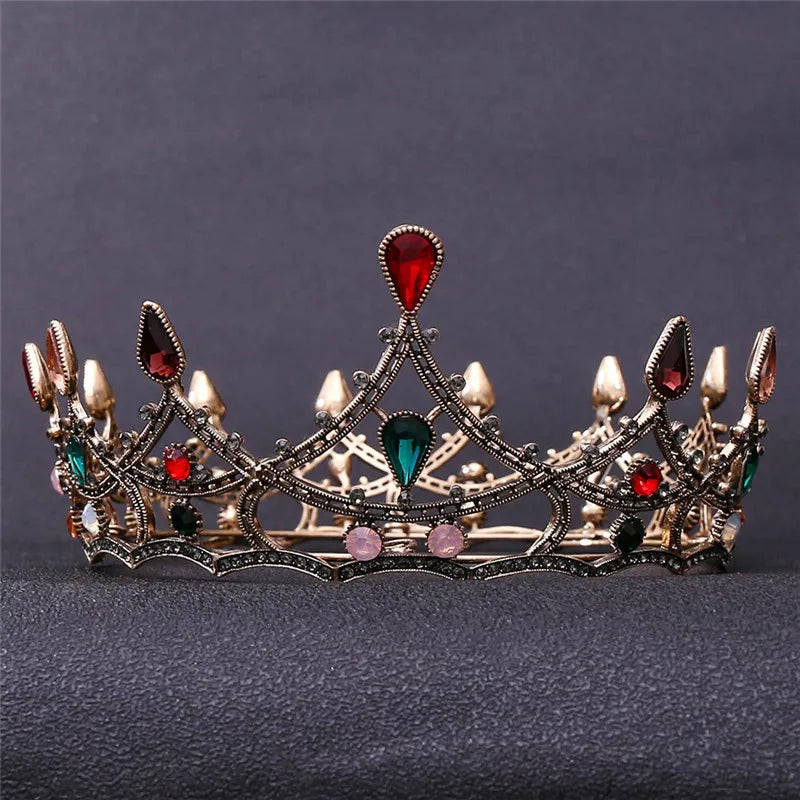 Colorful Jelly Crown Wedding Tiara for Women