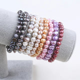 Baroque Shape Freshwater Pearl Charm Bracelet