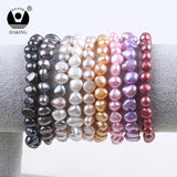 Baroque Shape Freshwater Pearl Charm Bracelet