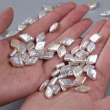Baroque Pearls Rhombus Earrings Freshwater Loose Accessories