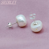 Baroque Pearl 925 Sterling Silver Stud Earrings