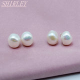Baroque Pearl 925 Sterling Silver Stud Earrings