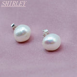 Baroque Pearl 925 Sterling Silver Stud Earrings