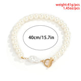 Baroque Style Big Pearl Necklace Statement Jewelry Choker Collares