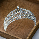 Baroque Style Crystal Brides Tiaras Headpieces
