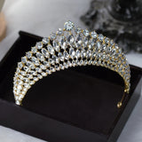 Baroque Style Crystal Brides Tiaras Headpieces