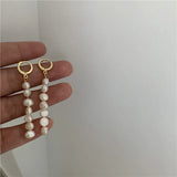 Baroque Style Freshwater Pearl Pendant Earrings Sweet Wedding Jewelry