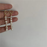 Baroque Style Freshwater Pearl Pendant Earrings Sweet Wedding Jewelry