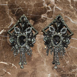 Baroque Style Rhinestone Dangle Earrings for Women