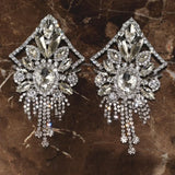 Baroque Style Rhinestone Dangle Earrings for Women