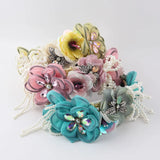 Baroque Tiara Headband Flower Bee Crystal Rhinestone Hairband