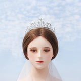 Crystal Star Headband for Women Christmas Party Bride Wedding Hair Jewel