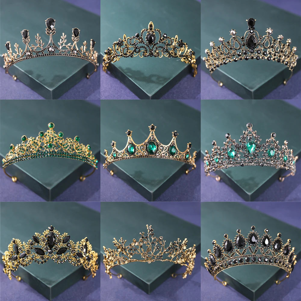 Baroque Crystal Rhinestone Princess Crown Tiara Headband