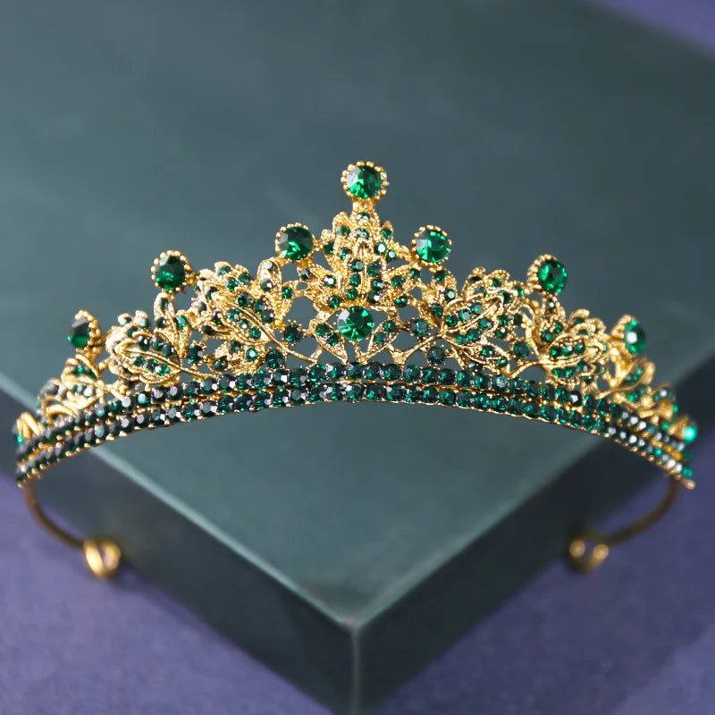 Baroque Crystal Rhinestone Princess Crown Tiara Headband
