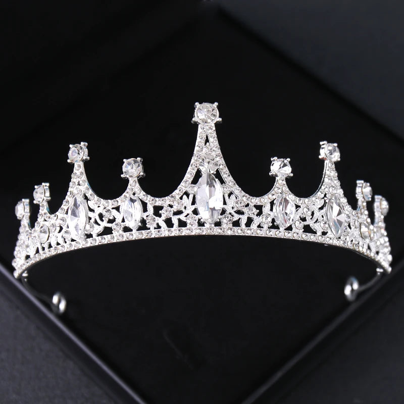 Baroque Vintage Crystal Rhinestone Tiaras And Crowns Diadems Headbands