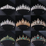 Baroque Vintage Crystal Rhinestone Tiaras And Crowns Diadems Headbands