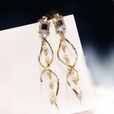 Baroque Water Drop Pearls Clip Earrings Long Clip on Earrings for Women