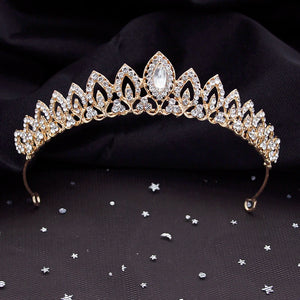 Baroque Wedding Crown Small Tiaras Bride Headdress