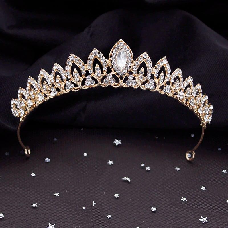 Baroque Wedding Crown Small Tiaras Bride Headdress