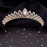 Baroque Wedding Crown Small Tiaras Bride Headdress