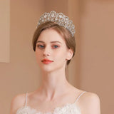 Baroque Crystal Rhinestones Crown Pageant Tiara Headband