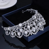 Baroque Crystal Rhinestones Crown Pageant Tiara Headband