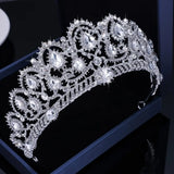 Baroque Crystal Rhinestones Crown Pageant Tiara Headband