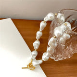 Baroque Women's Pearl Jewelry Set for Mother Girlfriend