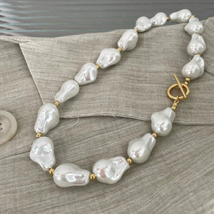 Baroque Women's Pearl Jewelry Set for Mother Girlfriend