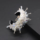 Baroque Crystal Rhinestone Woven Ladies Prom Bracelet Flannel Bracelet 657
