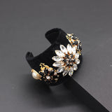 Baroque Crystal Rhinestone Woven Ladies Prom Bracelet Flannel Bracelet 657