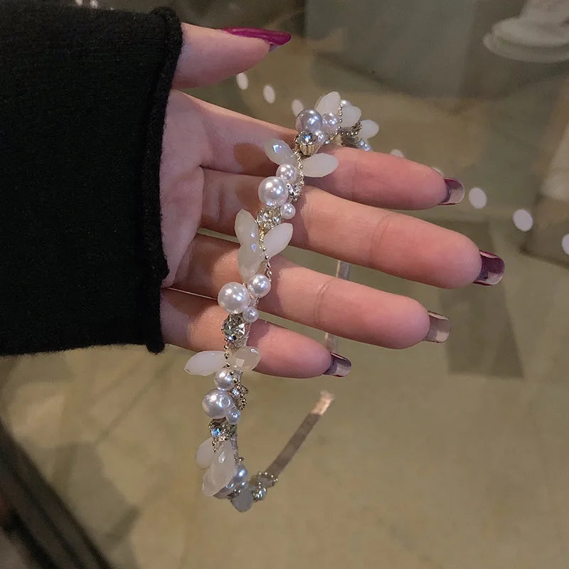 Baroque Court Wind Pearl Headband Retro Headdress