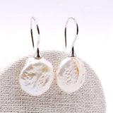 Baroque Freshwater Pearl Silver Earrings for Girls