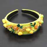 Baroque Headband Lemon Geometric Ladies Suit Bracelet Hair Accessories