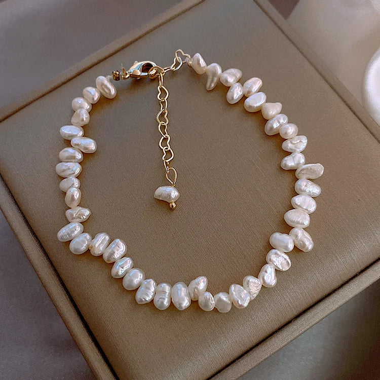 Baroque Natural Pearl Necklace Women's Clavicle Chain