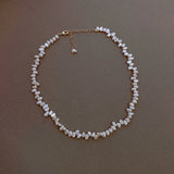 Baroque Natural Pearl Necklace Women's Clavicle Chain